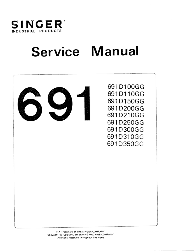 Singer 691D100GG Service manual