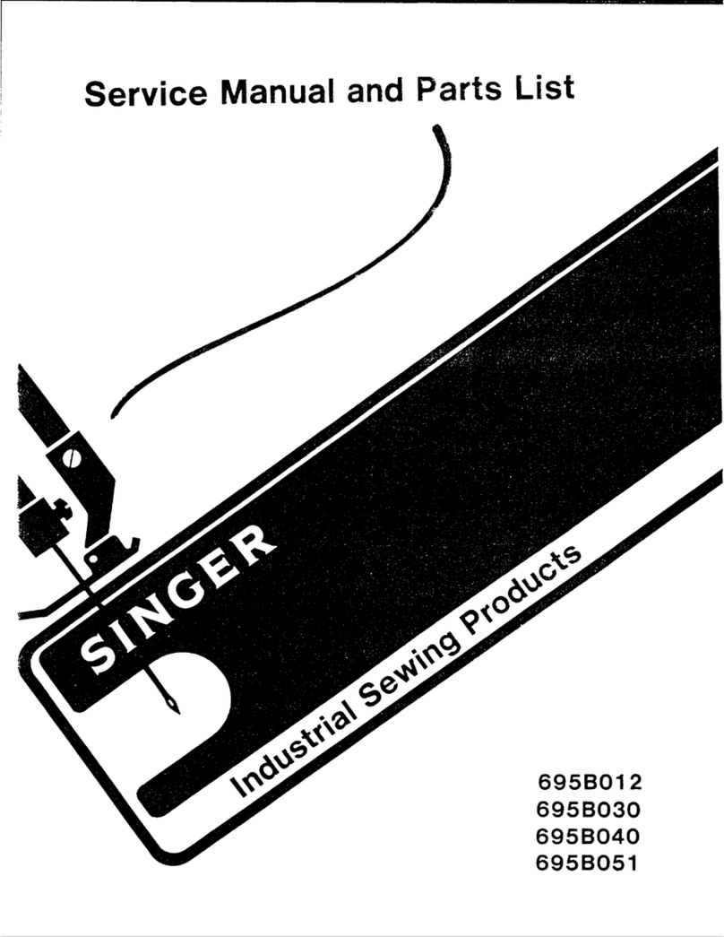 Singer 695B012 Service manual and parts list
