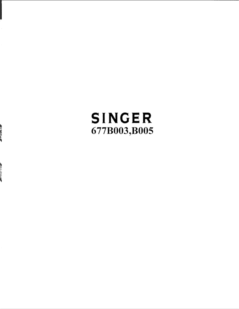 Singer 677B003 User manual Singer 677B003 User manual
