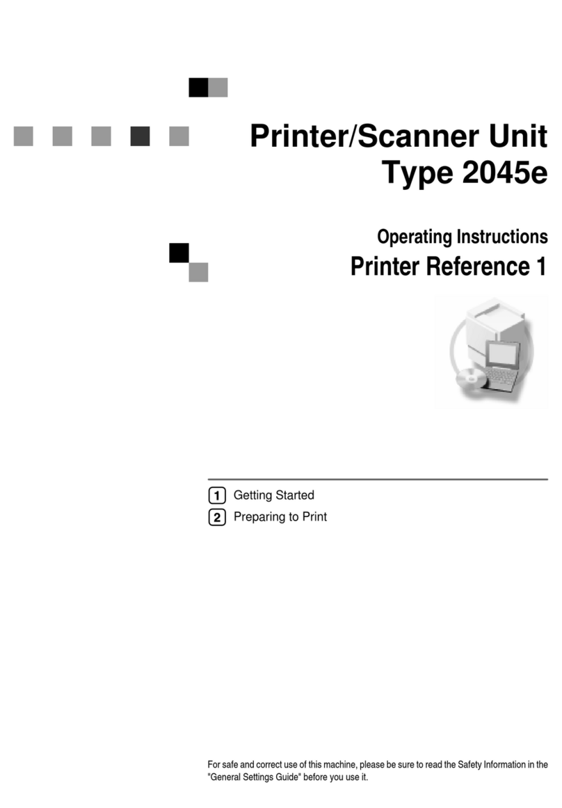 Savin Aficio 2045e User manual