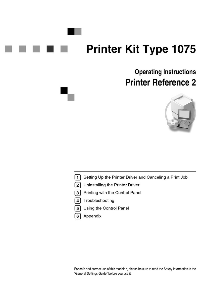 Savin 1075 Printer Reference