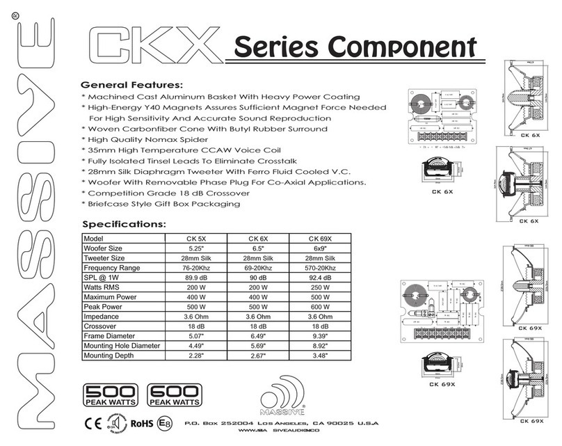 Massive Audio CK 5X specification