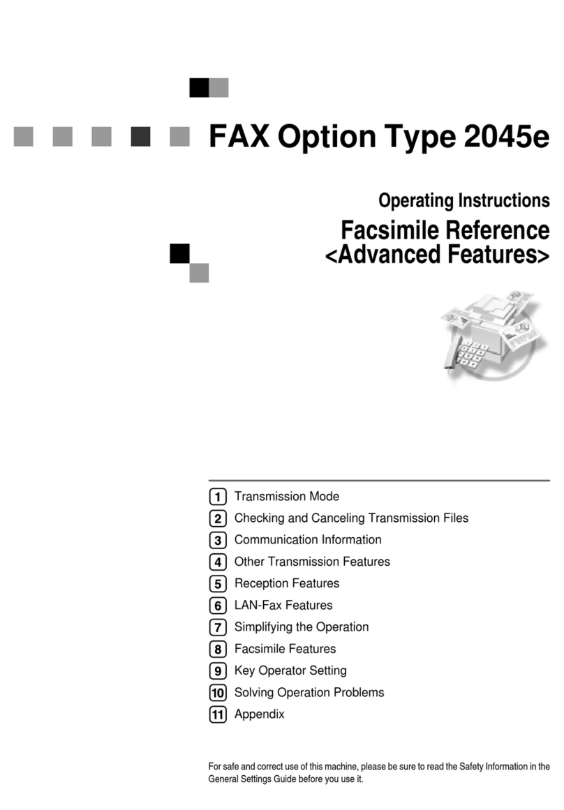 Savin Aficio 2045e User manual Savin Aficio 2045e User manual