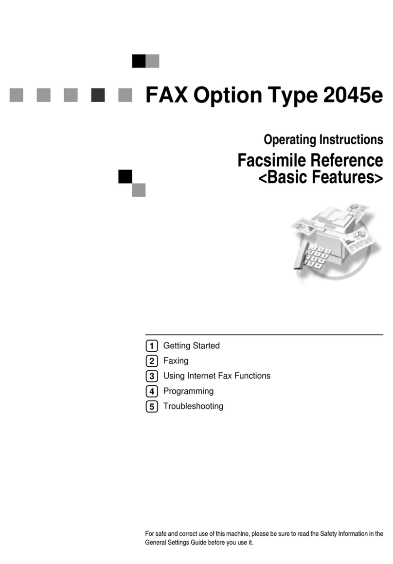 Savin Aficio 2045e operating instructions