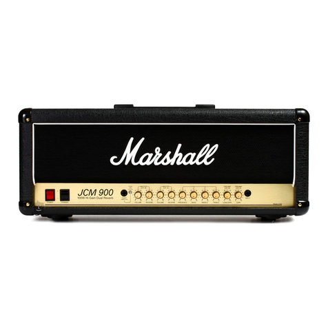 Marshall Amplification JCM 900 valve series User manual Marshall Amplification JCM 900 valve series User manual