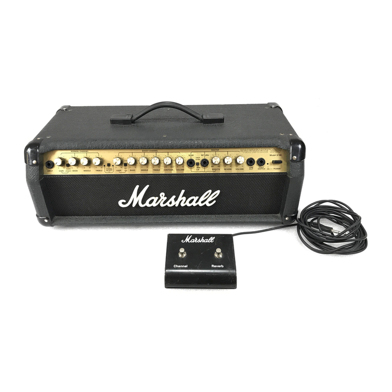 Marshall Amplification Valvestate 8100 User manual Marshall Amplification Valvestate 8100 User manual