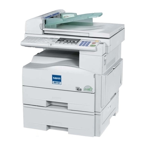 Savin 2513 User manual