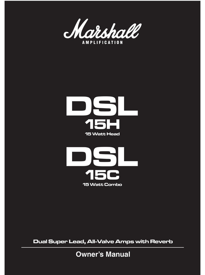 Marshall Amplification DSL 15H User manual