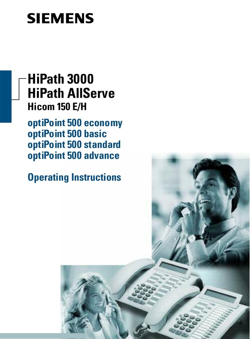 Siemens HiPath 3000 V3.0 or later Gigaset M1... operating instructions