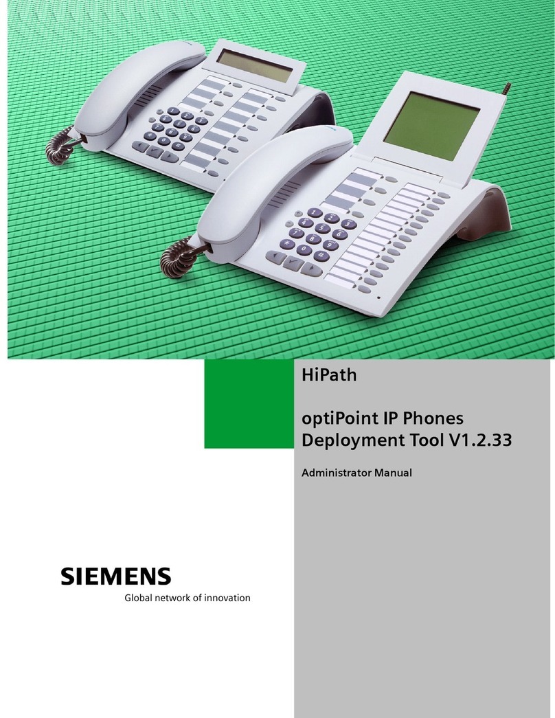 Siemens HIPATH V1.2.33 Use and care manual