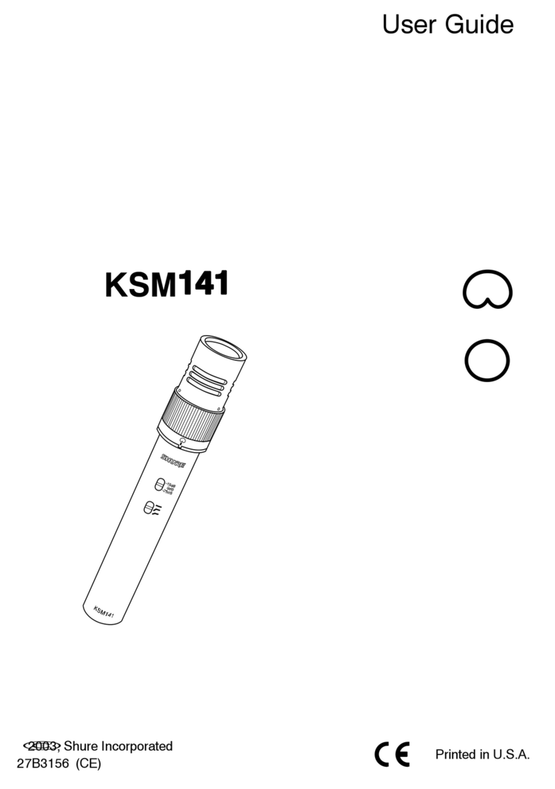 Shure KSM141 user guide