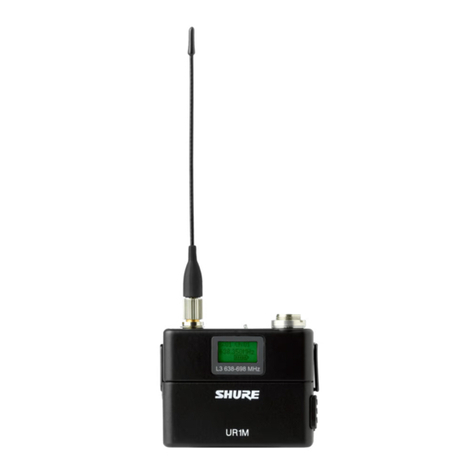Shure UR1M User manual