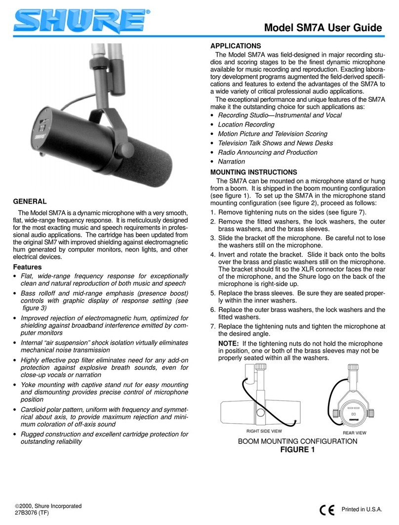 Shure SM7A User manual
