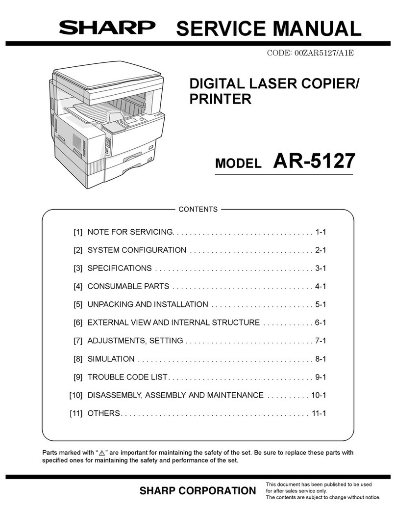 Sharp AR-5127 User manual