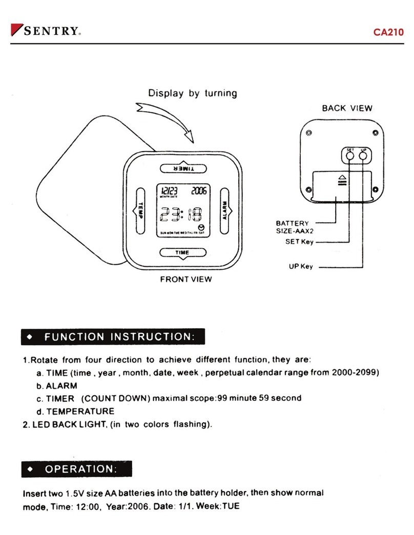 Sentry CA210 user manual