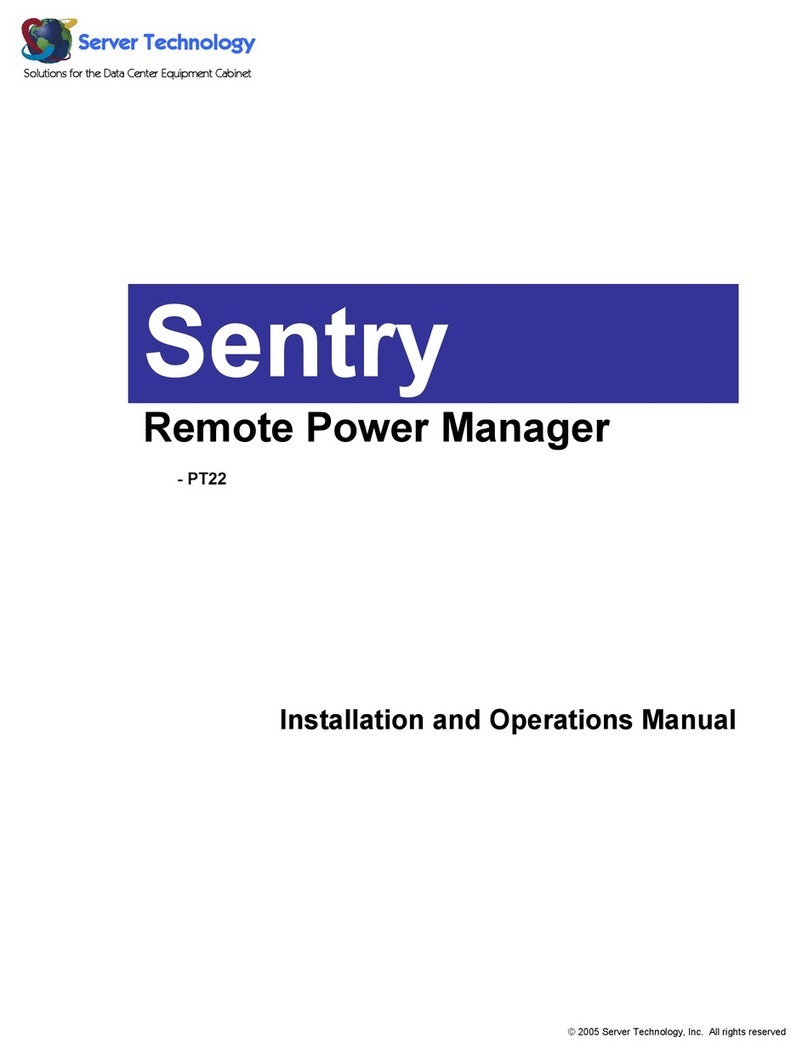 Server Technology Sentry PT22 Installation guide Server Technology Sentry PT22 Installation guide