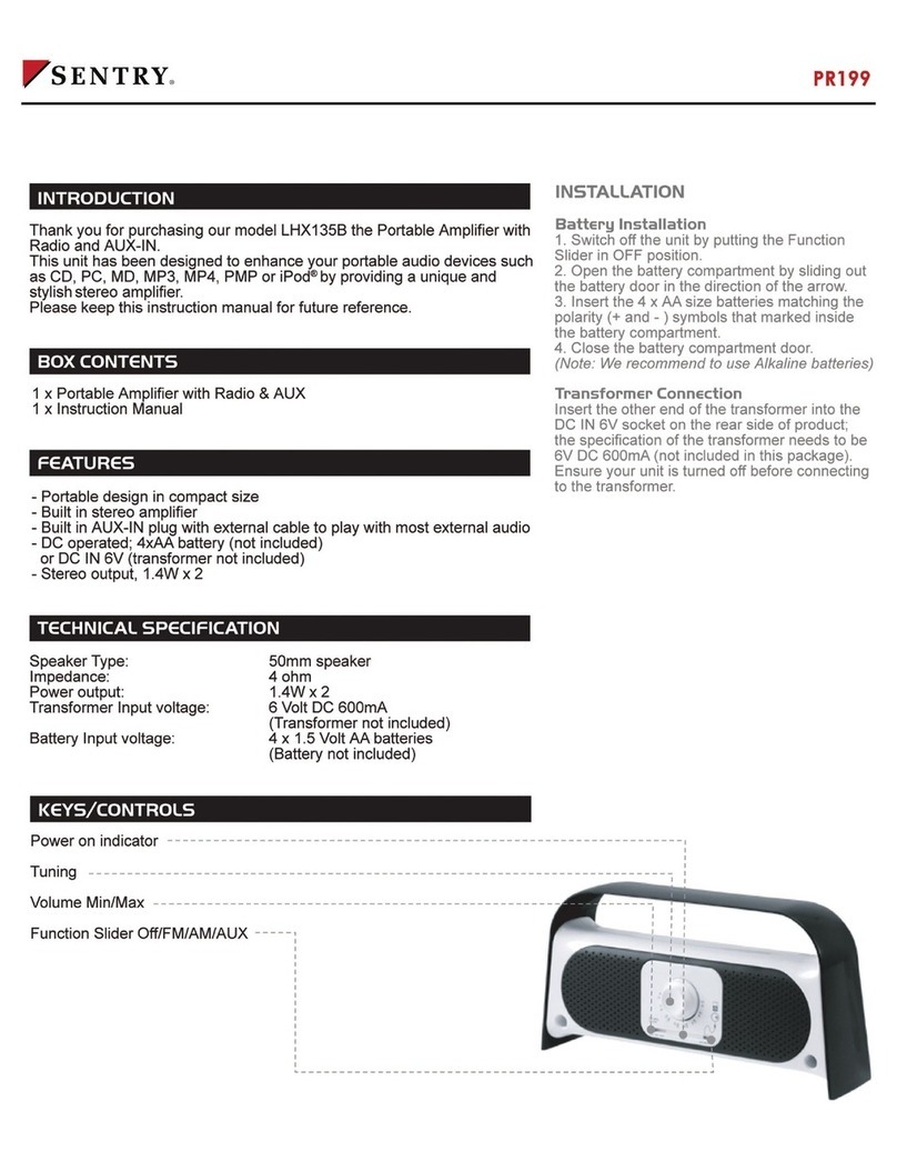 Sentry PR199 user manual