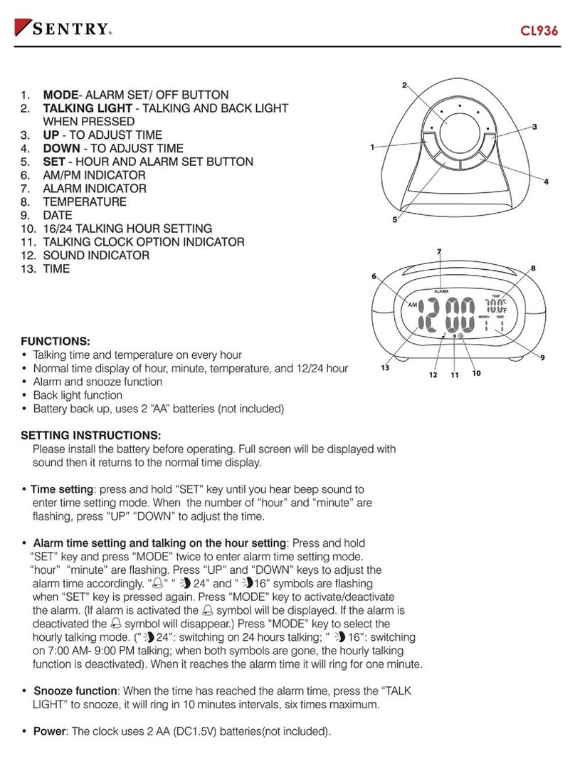 Sentry CL936 manual&nbsp;