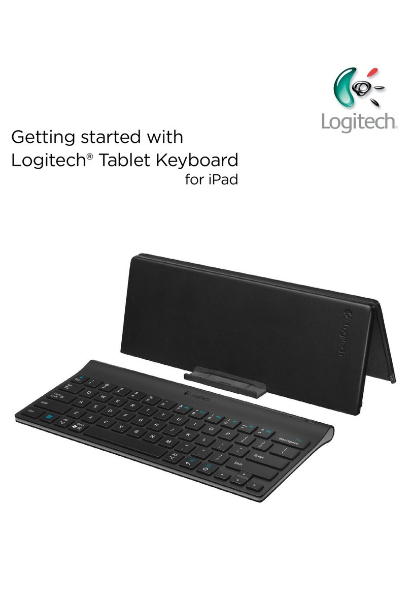 Logitech Tablet Keyboard User manual
