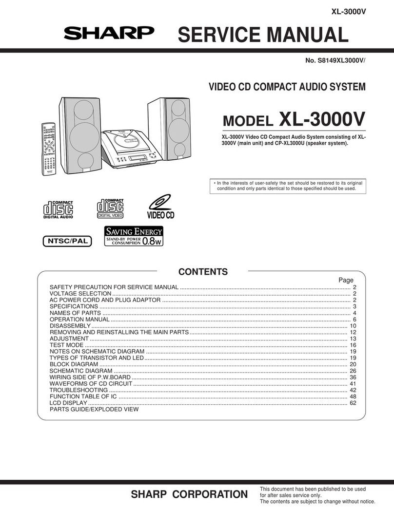Sharp XL-3000V User manual