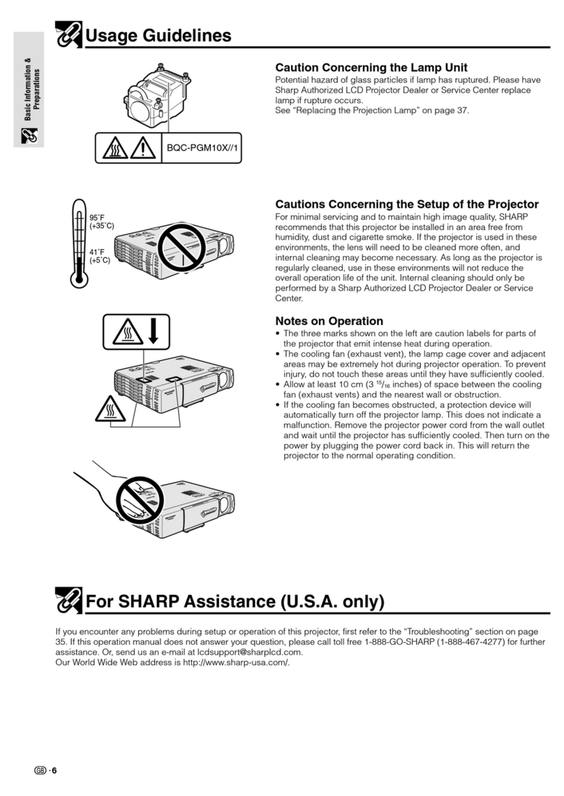 Sharp AJ-1800 - Notevision PG-M10X XGA DLP... Installation guide