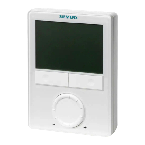 Siemens RDG110 operating instructions