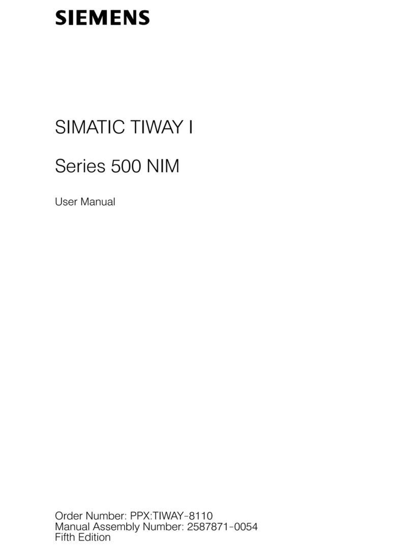 Siemens SIMATIC TIWAY 1 User manual