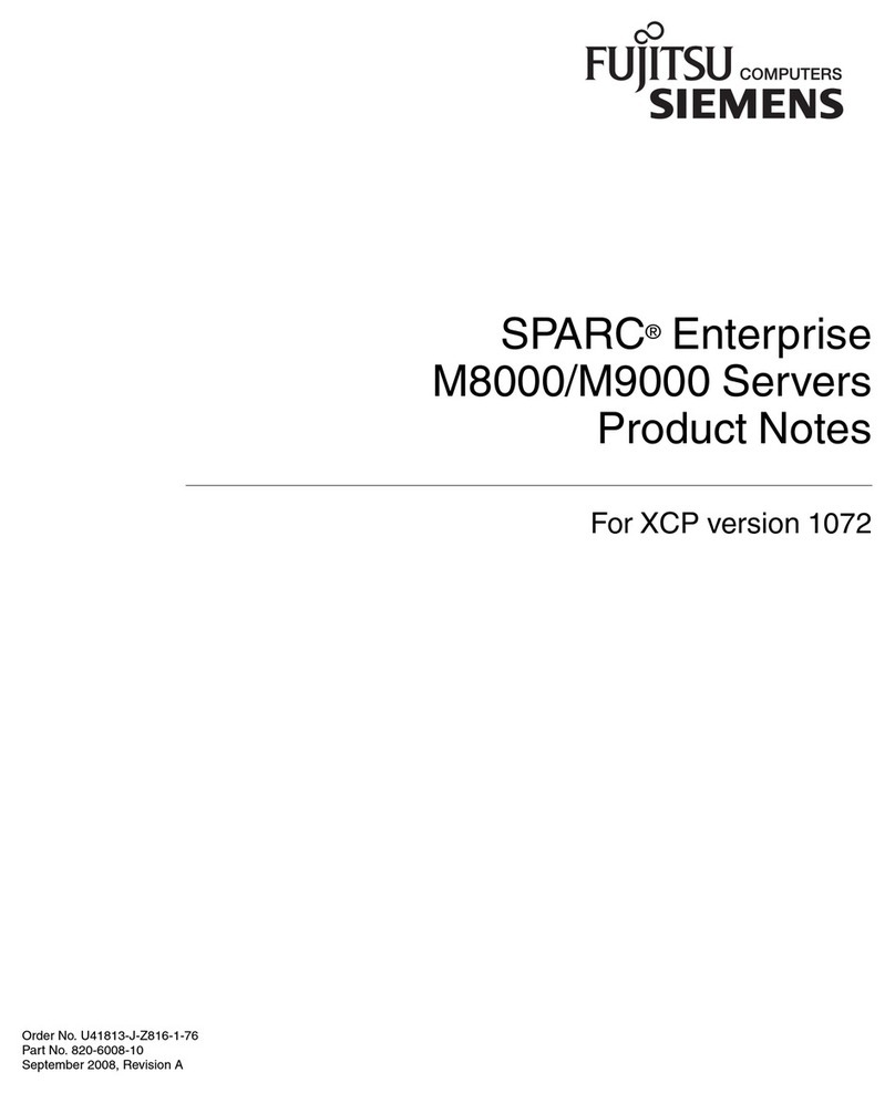 Fujitsu Siemens Computers SPARC Enterprise M8000 Product notes