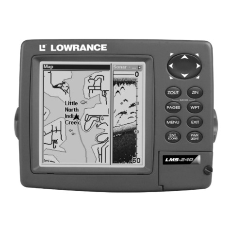 Lowrance LMS-240 User manual Lowrance LMS-240 User manual