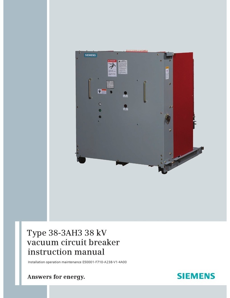 Siemens 38-3AH3 38 kV instruction manual
