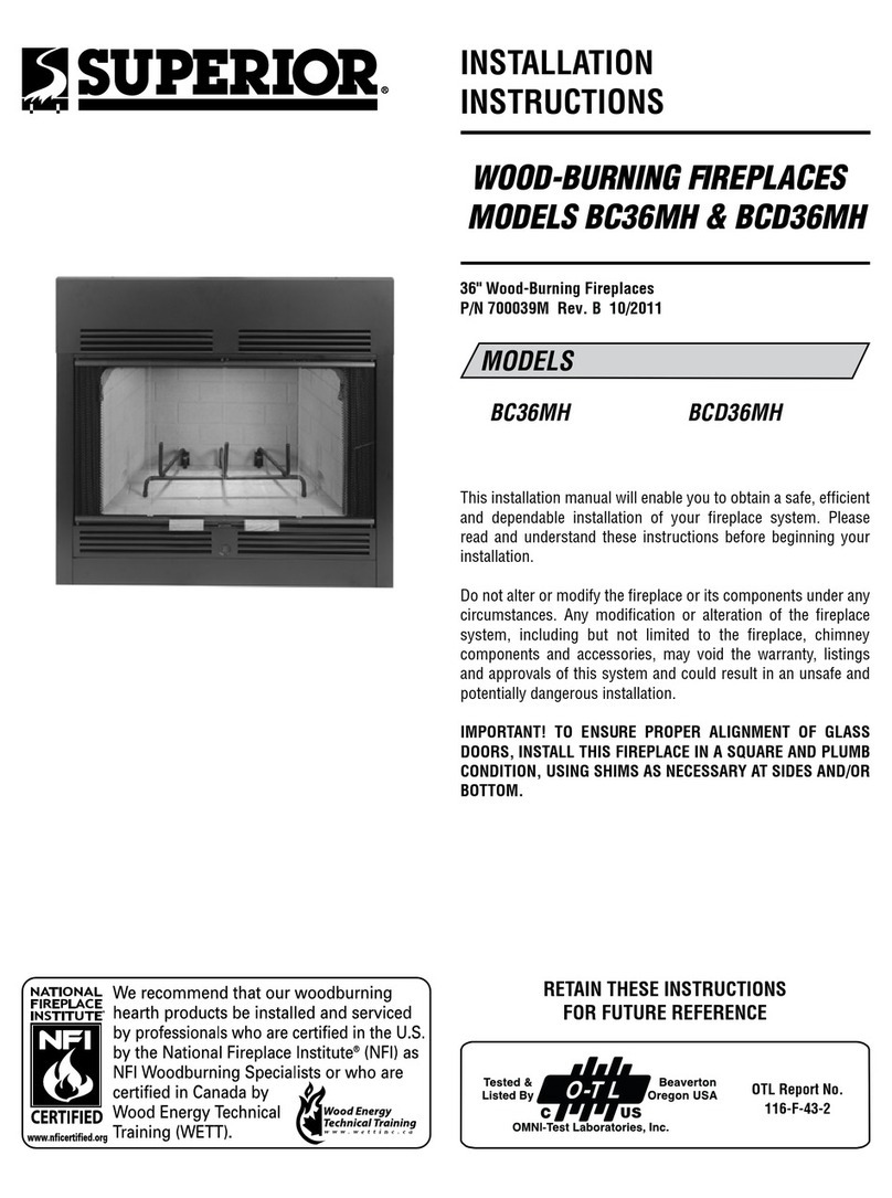 Superior BC36MH User manual