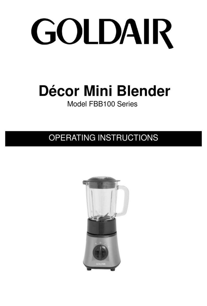 Goldair FBB100 Series operating instructions
