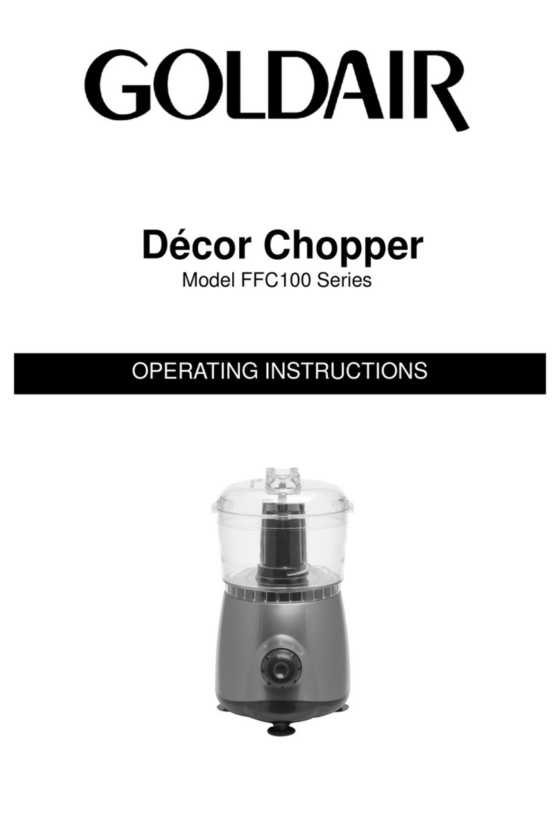 Goldair FFC100 Series User manual