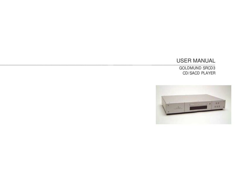Goldmund SRCD3 User manual