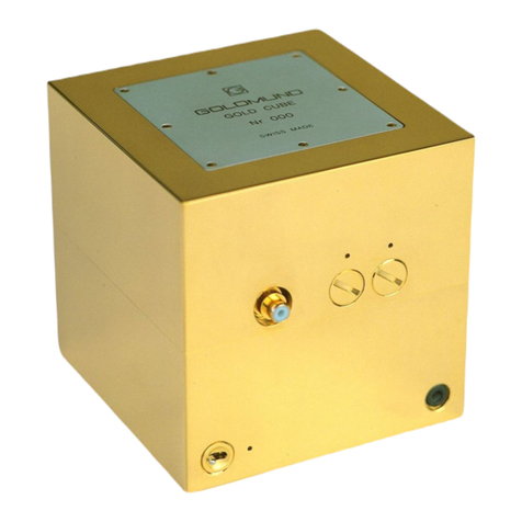 Goldmund GOLDCUBE manual