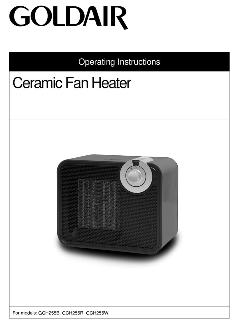 Goldair GCH255B User manual