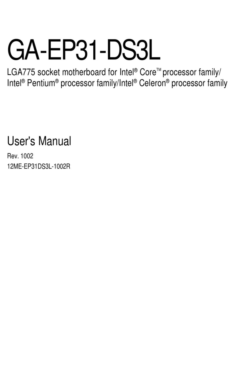 Gigabyte GA-EP31-DS3L User manual