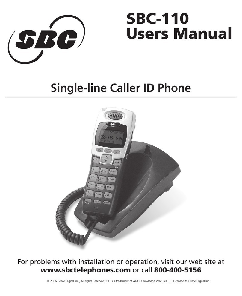 SBC SBC-110 User manual
