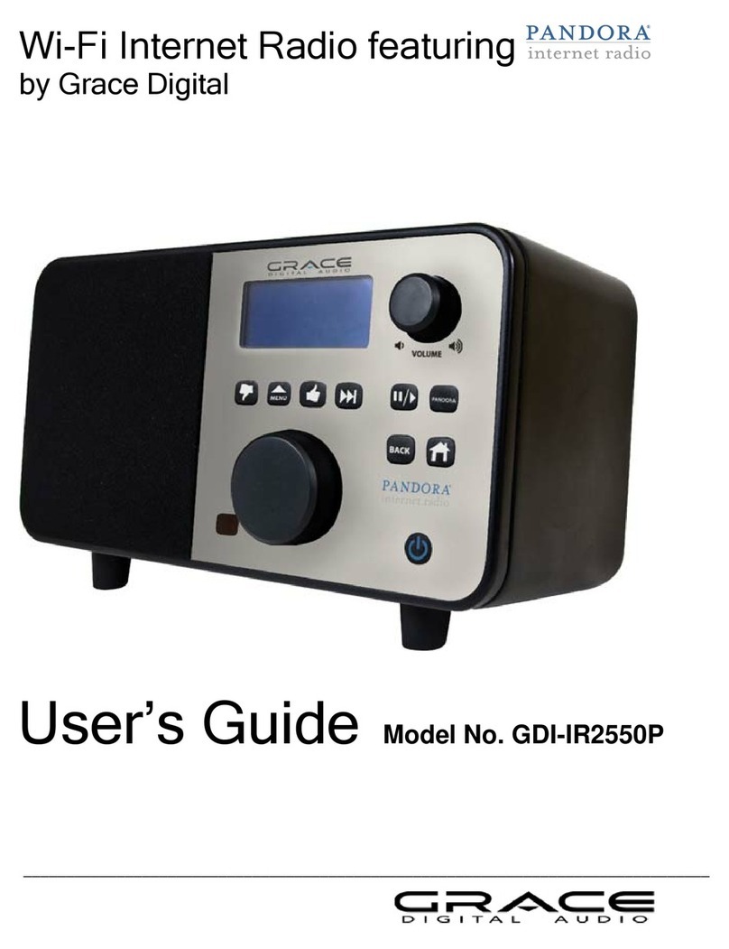 Grace Digital Pandora GDI-IR2550P user guide