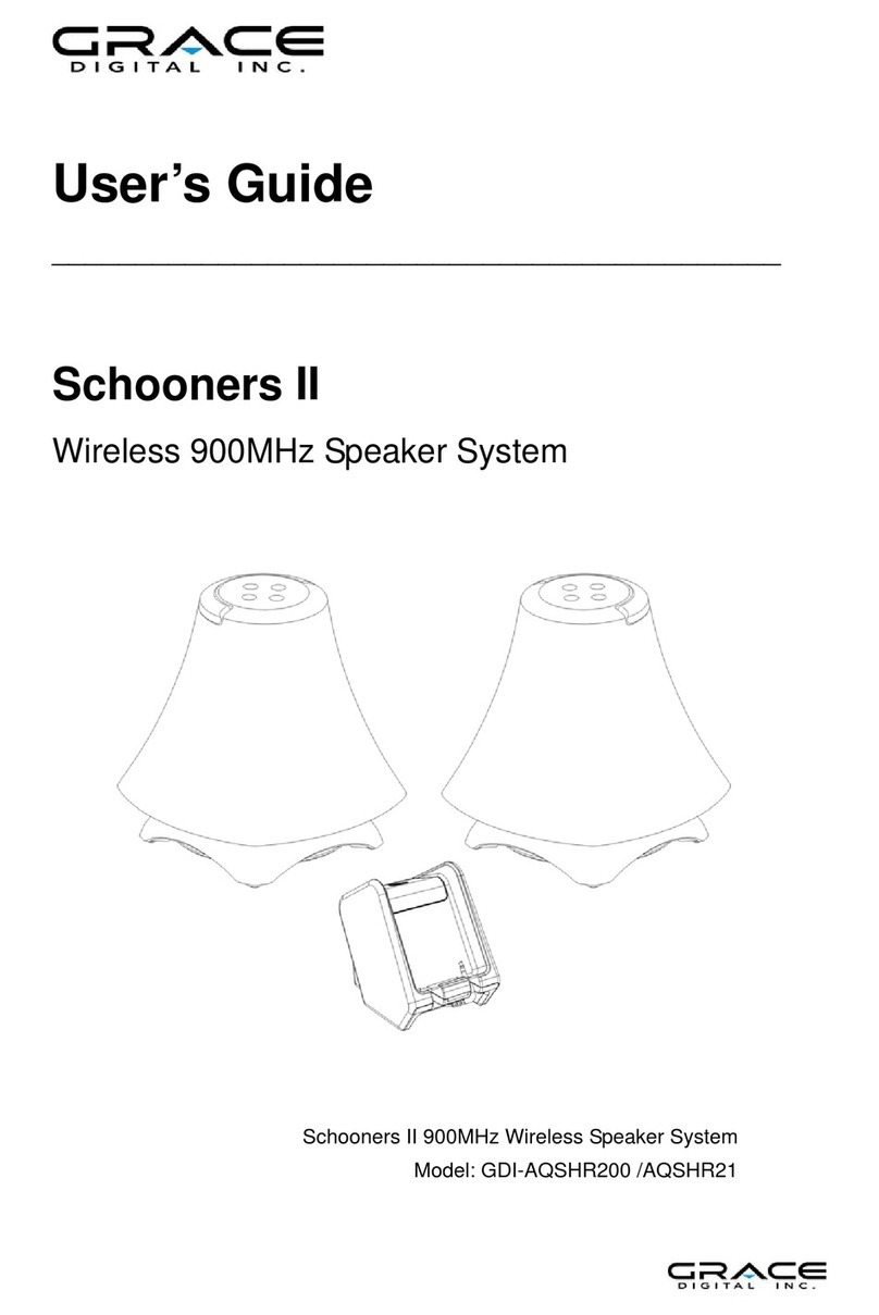 Grace Digital Schooners II GDI-AQSHR200 user guide