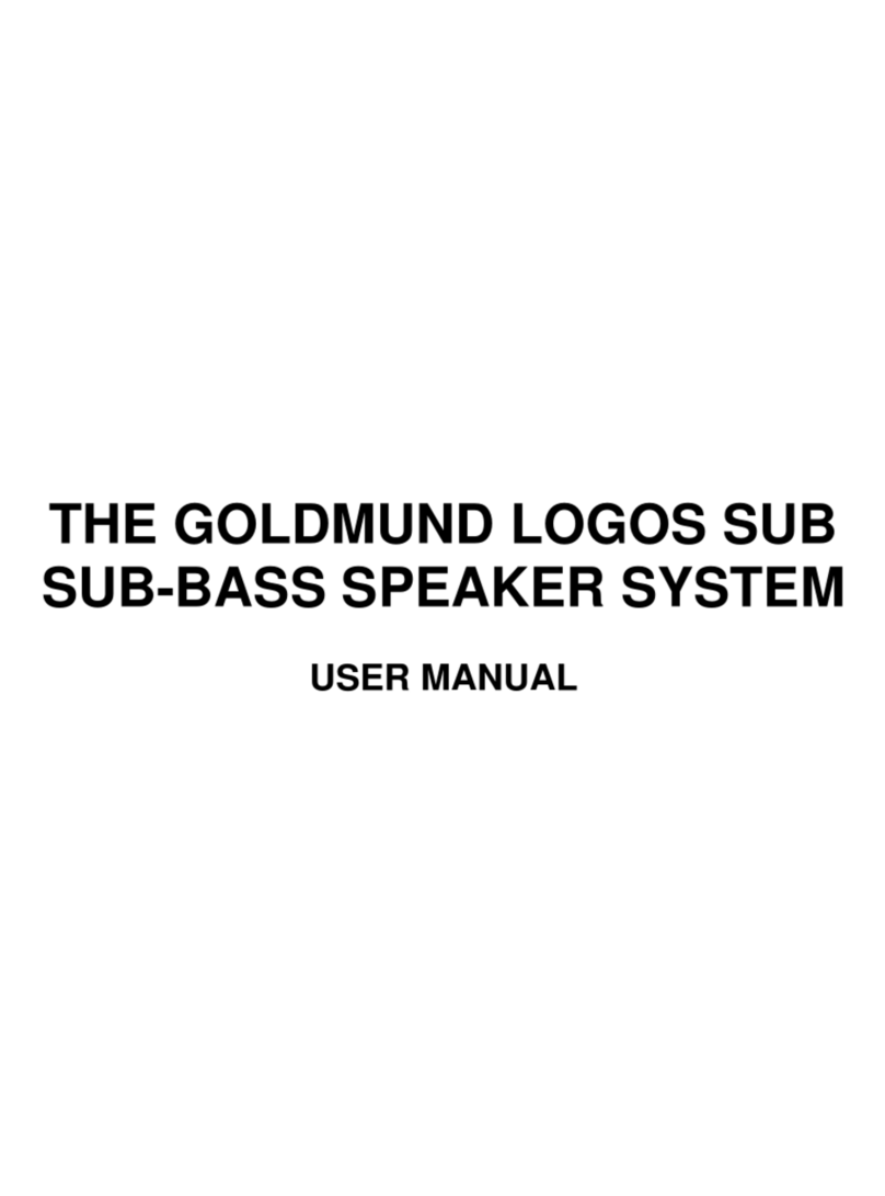 Goldmund LOGOS SUB User manual