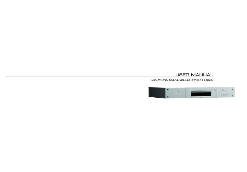 Goldmund SRDVD MULTIFORMAT PLAYER user manual