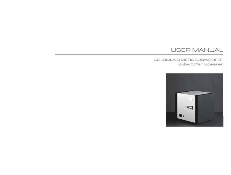 Goldmund METIS ONE user manual