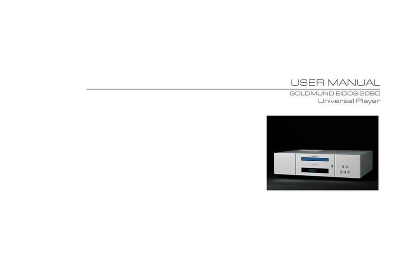 Goldmund EIDOS 20BD user manual