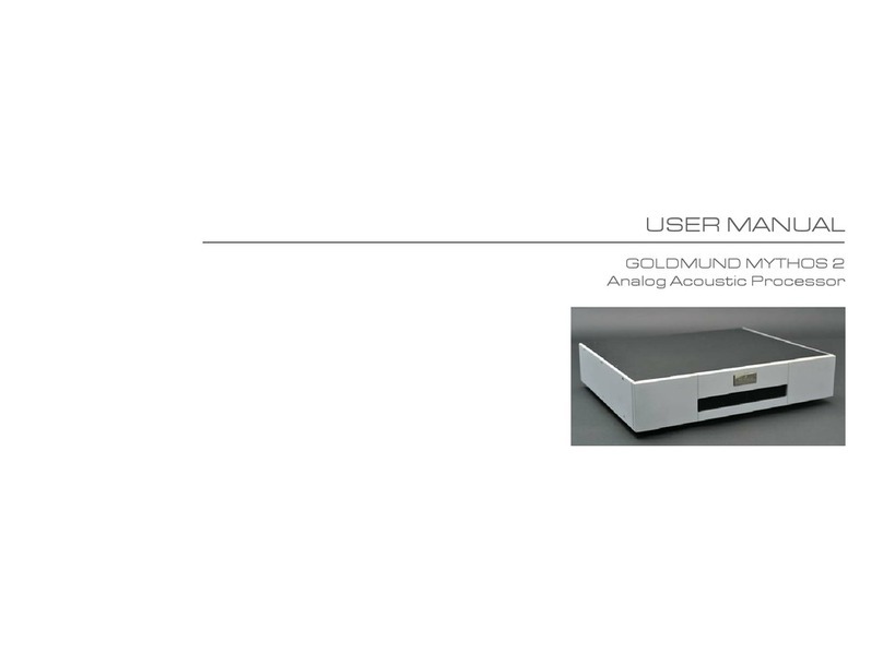 Goldmund MYTHOS 2 user manual