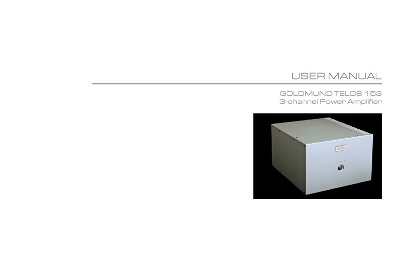 Goldmund TELOS 153 user manual