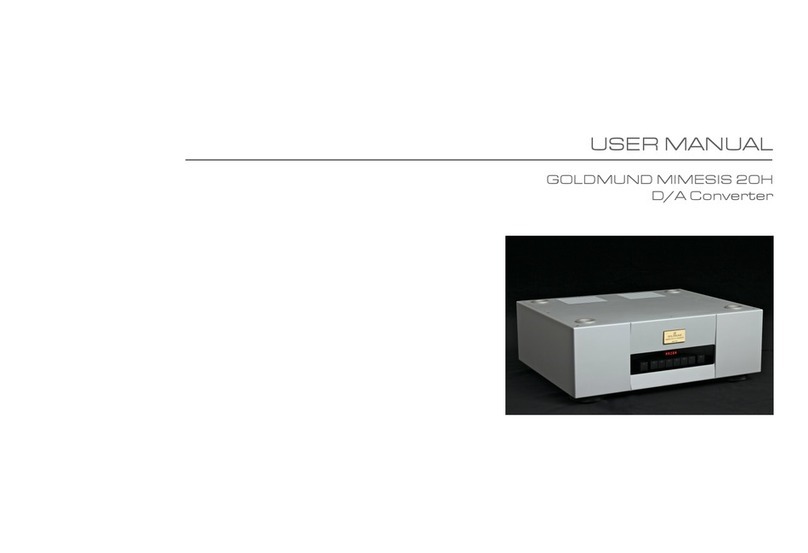 Goldmund MIMESIS 20H user manual
