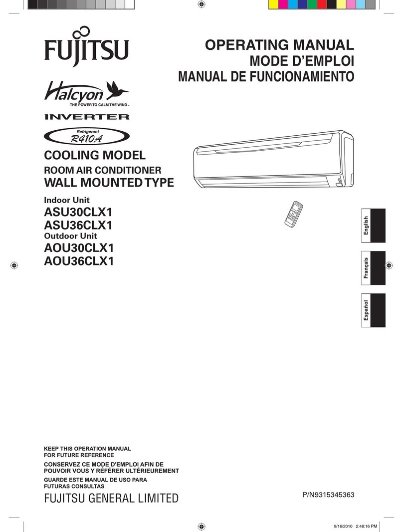 Fujitsu Inverter Halcyon ASU30CLX1 User manual
