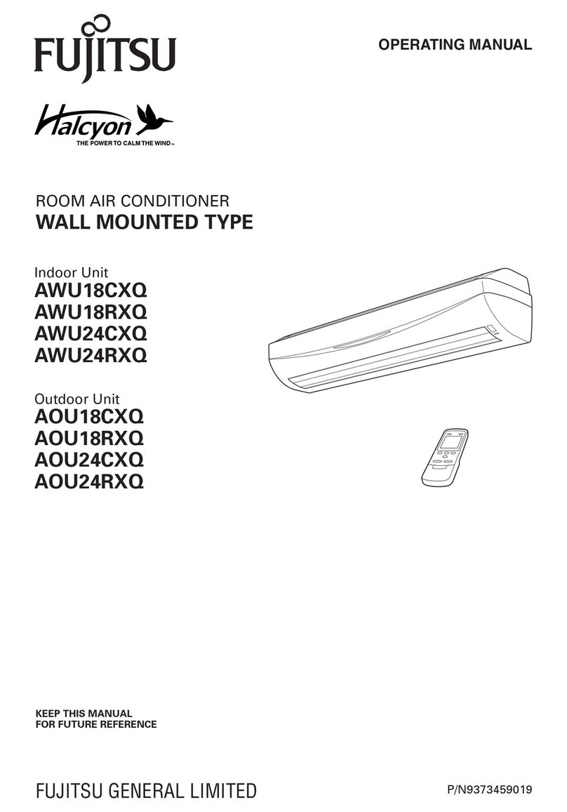Fujitsu Halcyon AWU18CXQ User manual