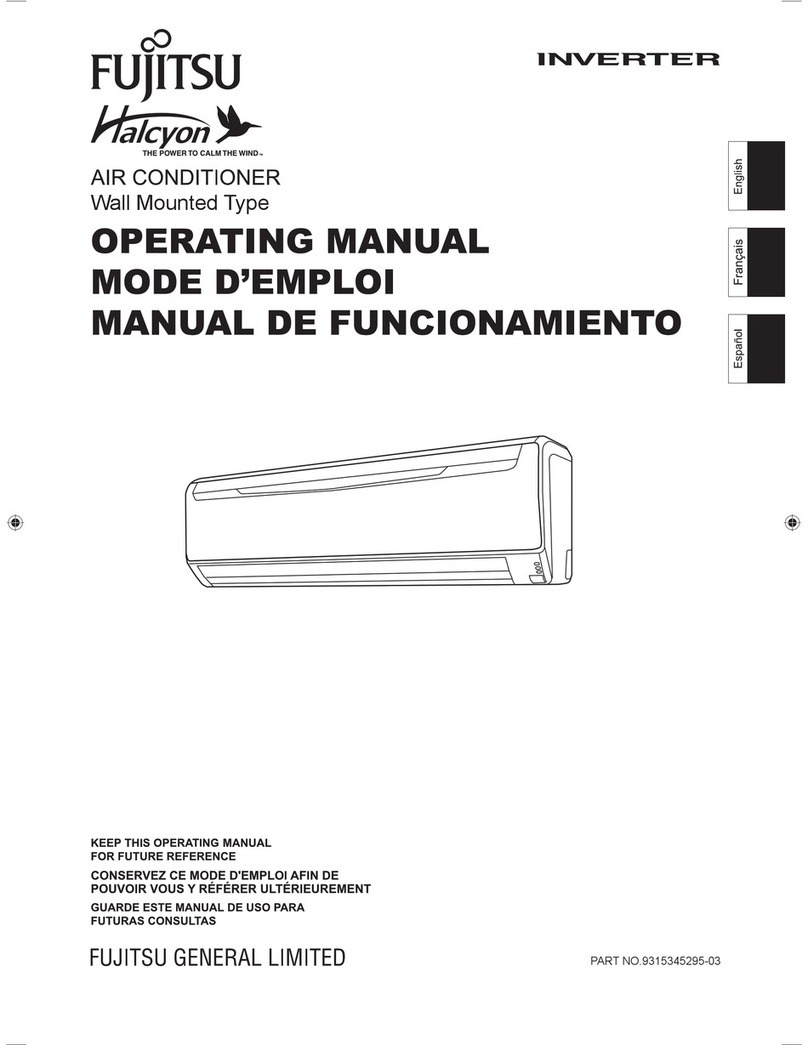 Fujitsu Inverter Halcyon User manual Fujitsu Inverter Halcyon User manual